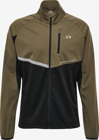 Newline Performance Jacket in Green: front