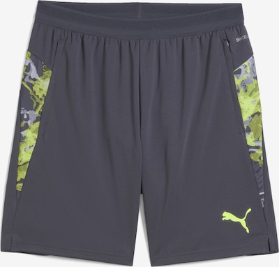 PUMA Calças de desporto 'IndividualCUP' em cinzento / cinzento escuro / verde, Vista do artigo