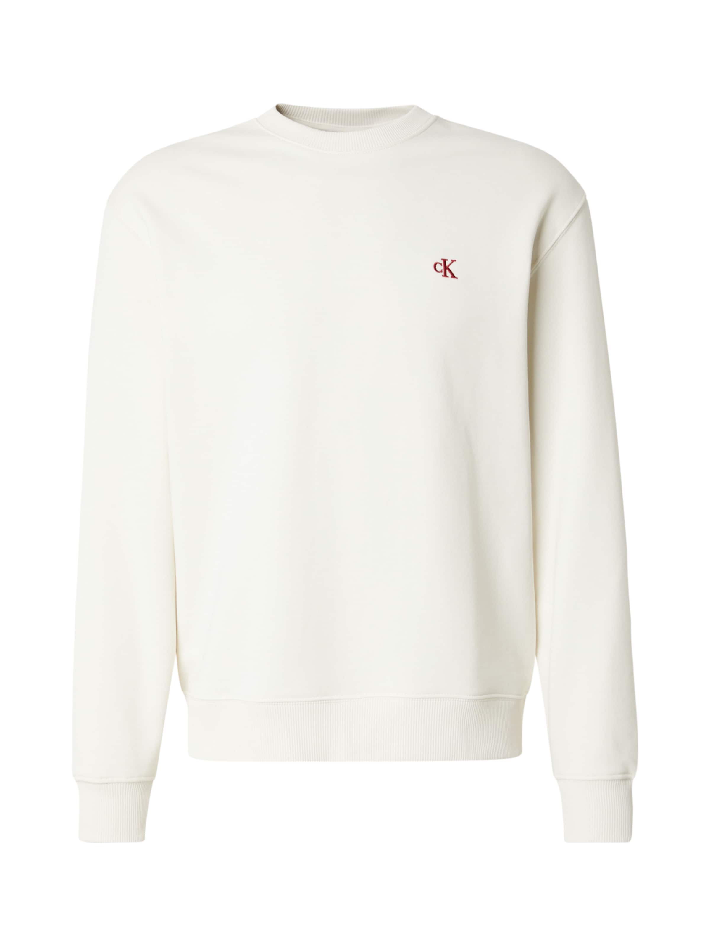 Calvin Klein Jeans Majica | bela barva: sprednja stran