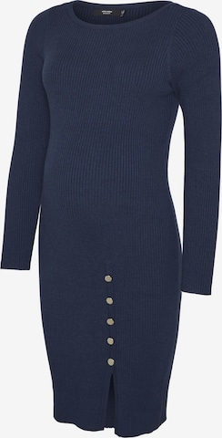 Vero Moda Maternity - Vestido de punto en azul: frente