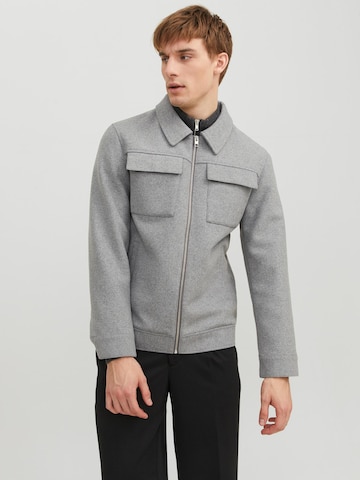 JACK & JONES Between-Season Jacket 'Morrison' in Grey: front