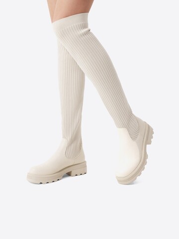 Boots 'DREAM PAIRS Damen Over-The-Knee-Stiefel' Dream Pairs en beige