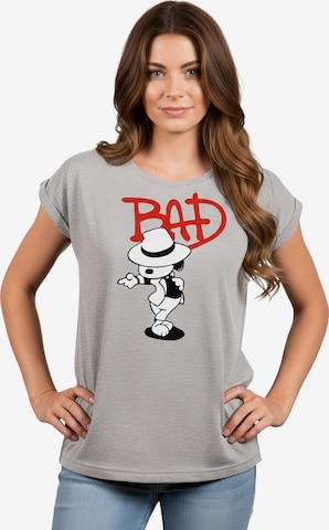 MAKAYA Shirt 'Bad Dog' in Grey: front
