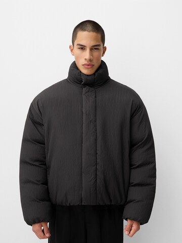 Bershka Between-season jacket in Black: front