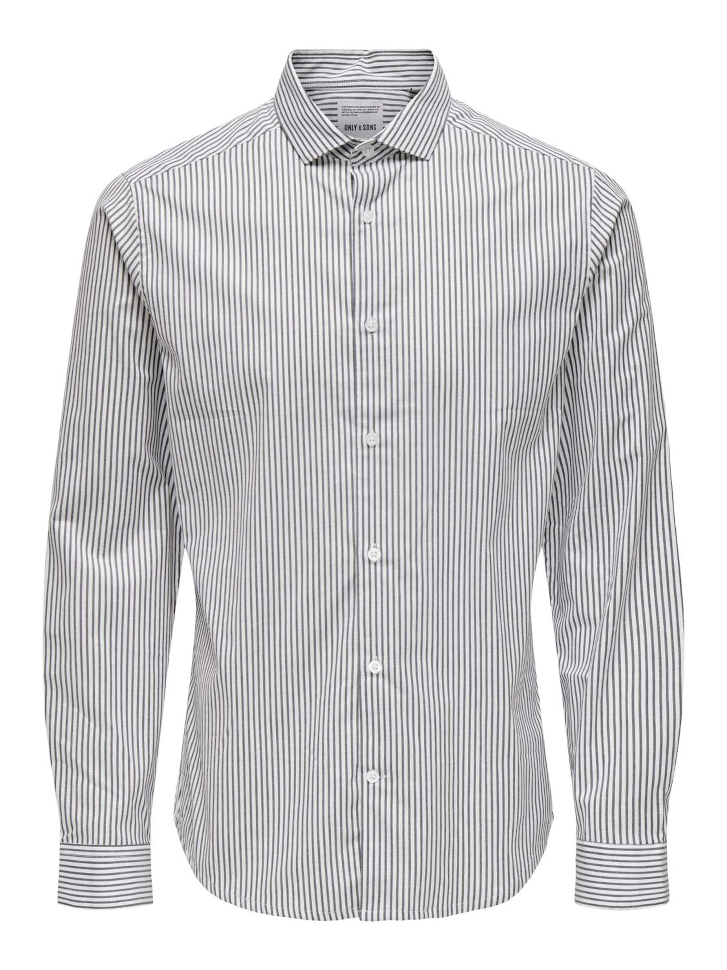 Coupe slim Chemise 'ONSJORDAN' Only & Sons en bleu : devant