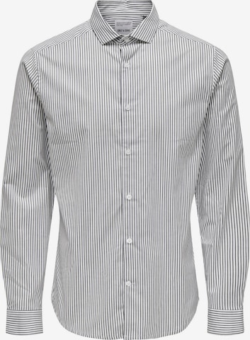 Only & Sons Slim fit Overhemd 'ONSJORDAN' in Blauw: voorkant