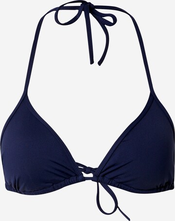 Triangle Hauts de bikini Tommy Jeans en bleu : devant