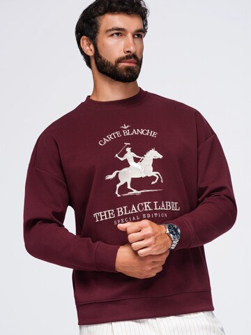 Ombre Sweatshirt i röd