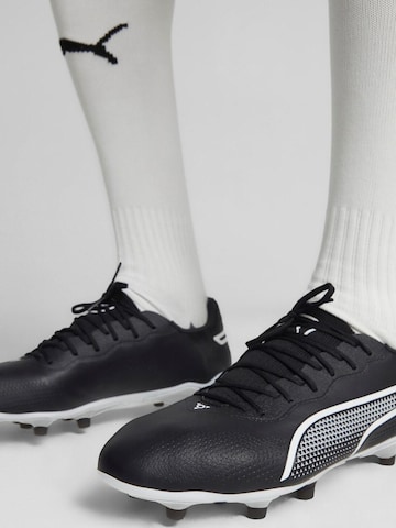 PUMA - Zapatillas de fútbol 'Puma King Pro FG AG' en negro: frente