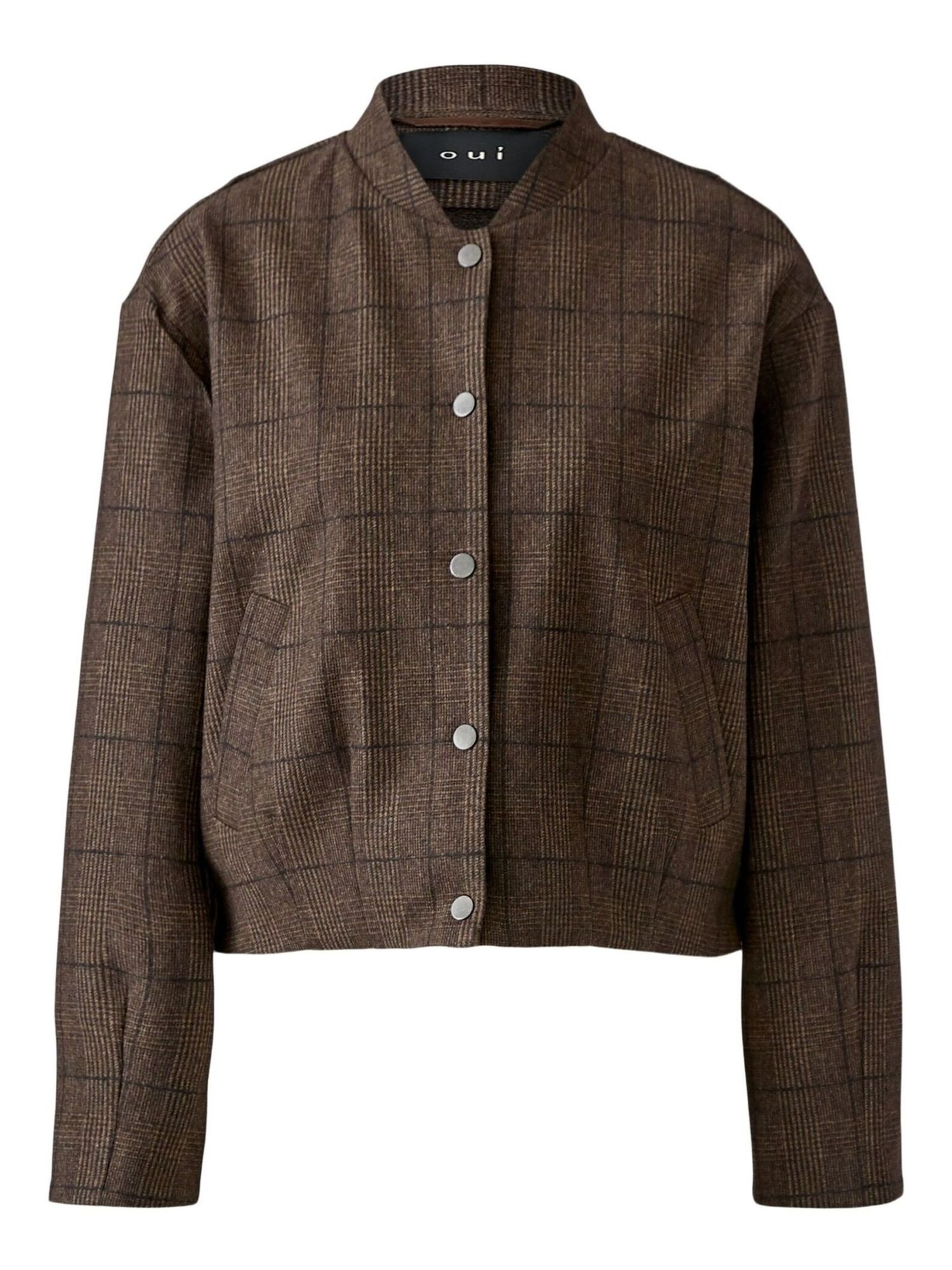OUI Between-Season Jacket in Brown: front
