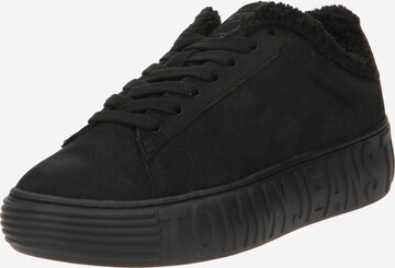 Sneaker bassa di Tommy Jeans in nero: frontale