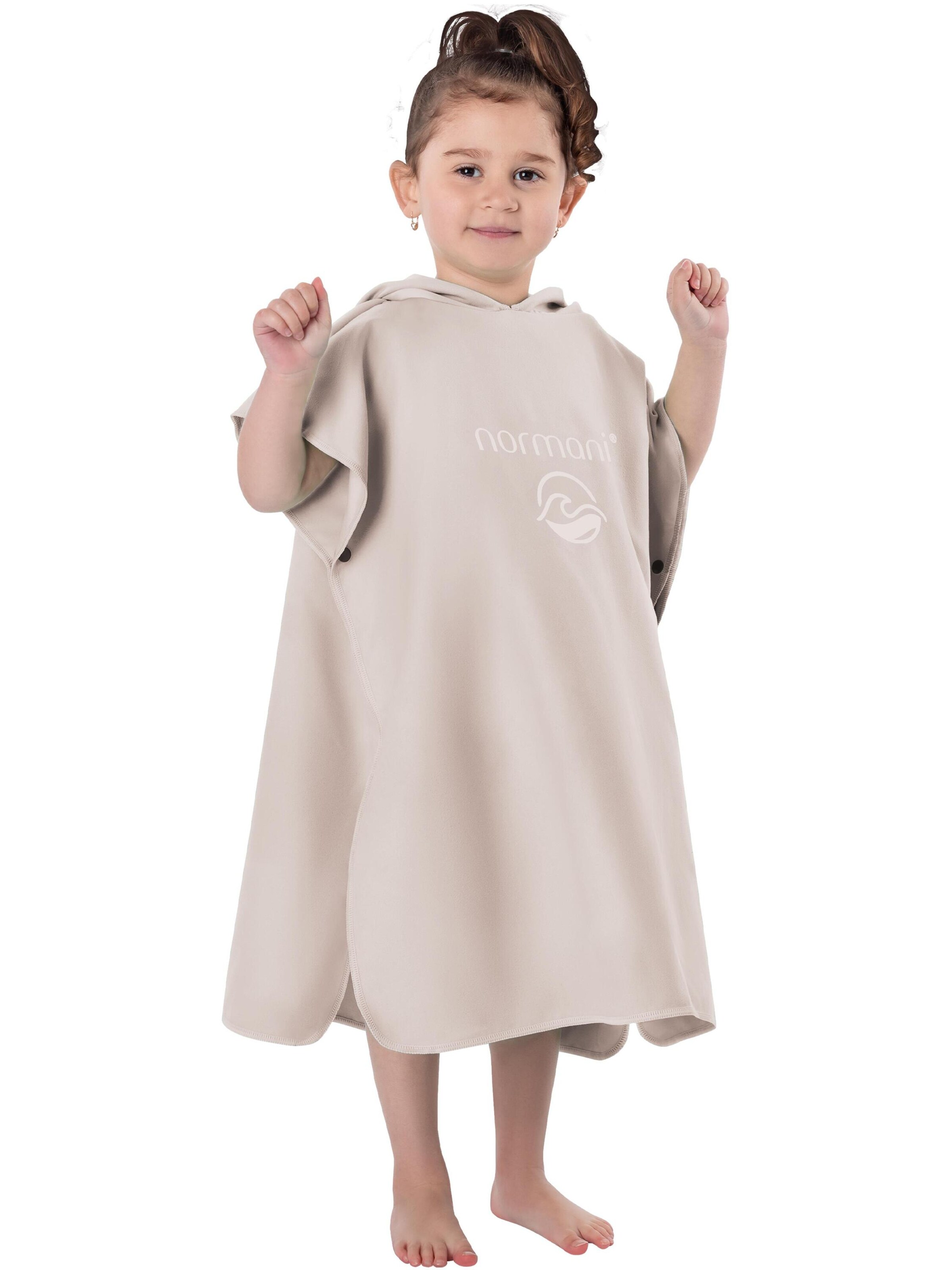 normani Bathrobe 'Rincon' in Beige: front