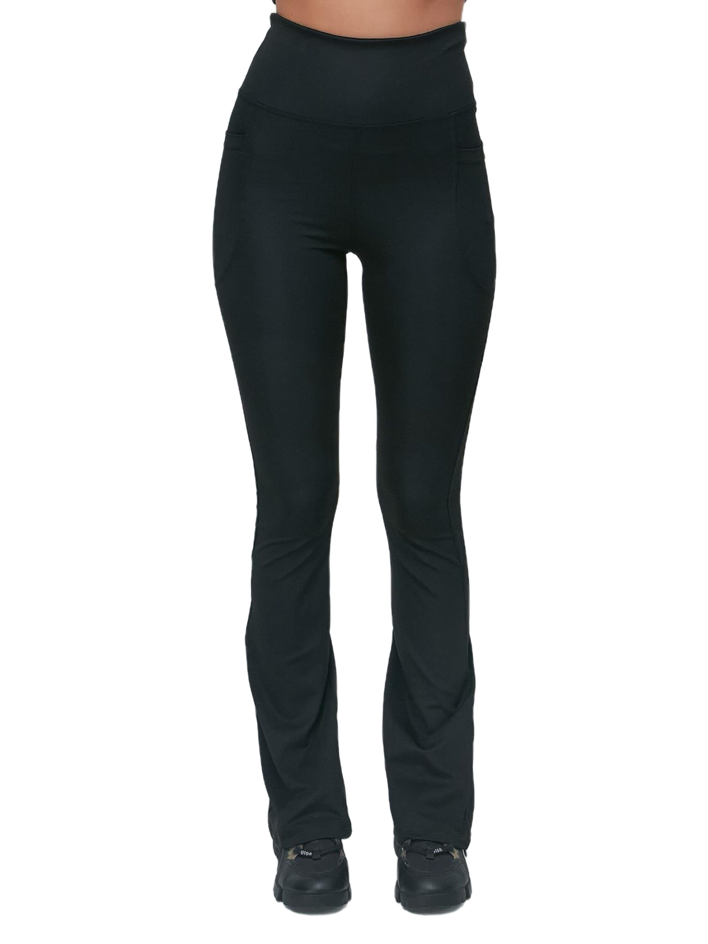 C&City Slimfit Leggings in Zwart: voorkant