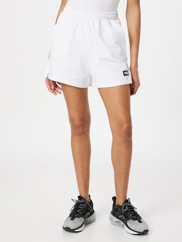 FILA Regular Pants 'BANAZ' in White: front