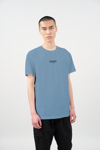 Cørbo Hiro T-shirt 'Shibuya' i blå: framsida