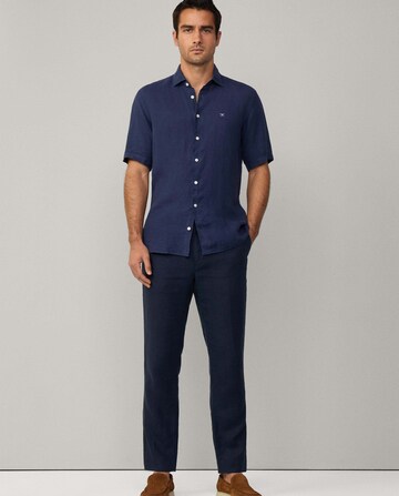 Hackett London Slim Fit Hemd in Blau