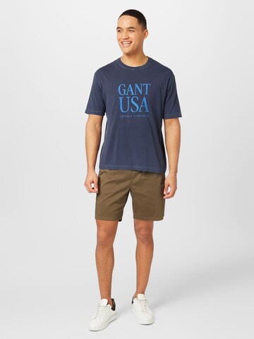 GANT T-Shirt 'Sunfaded' in Blau