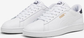 PUMA - Sapatilhas baixas 'Smash 3.0' em branco: frente