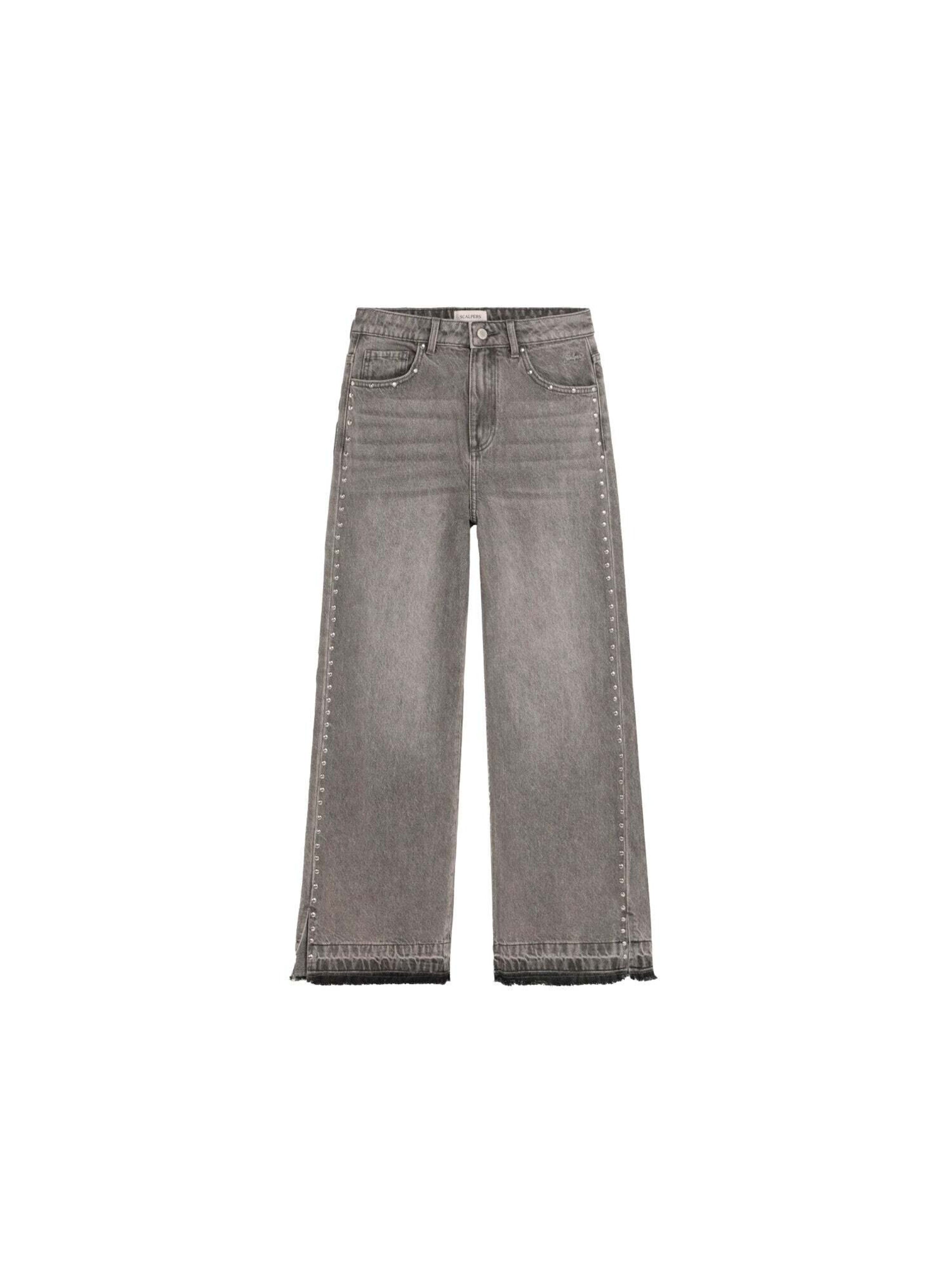 Scalpers Regular Broek ' ' in Grijs: voorkant