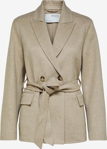 Veste mi-saison 'Tara' SELECTED FEMME en beige : devant