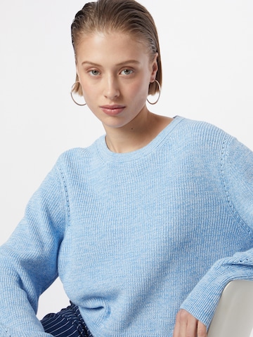 TAIFUN Pullover (GOTS) in Blau