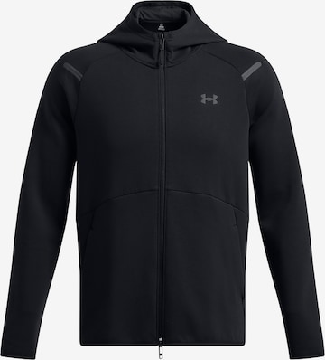 Veste de survêtement 'Unstoppable' UNDER ARMOUR en noir : devant