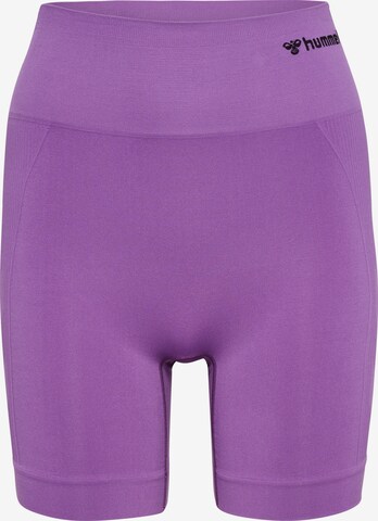 Hummel Skinny Sportshorts 'TIF' in Lila: predná strana