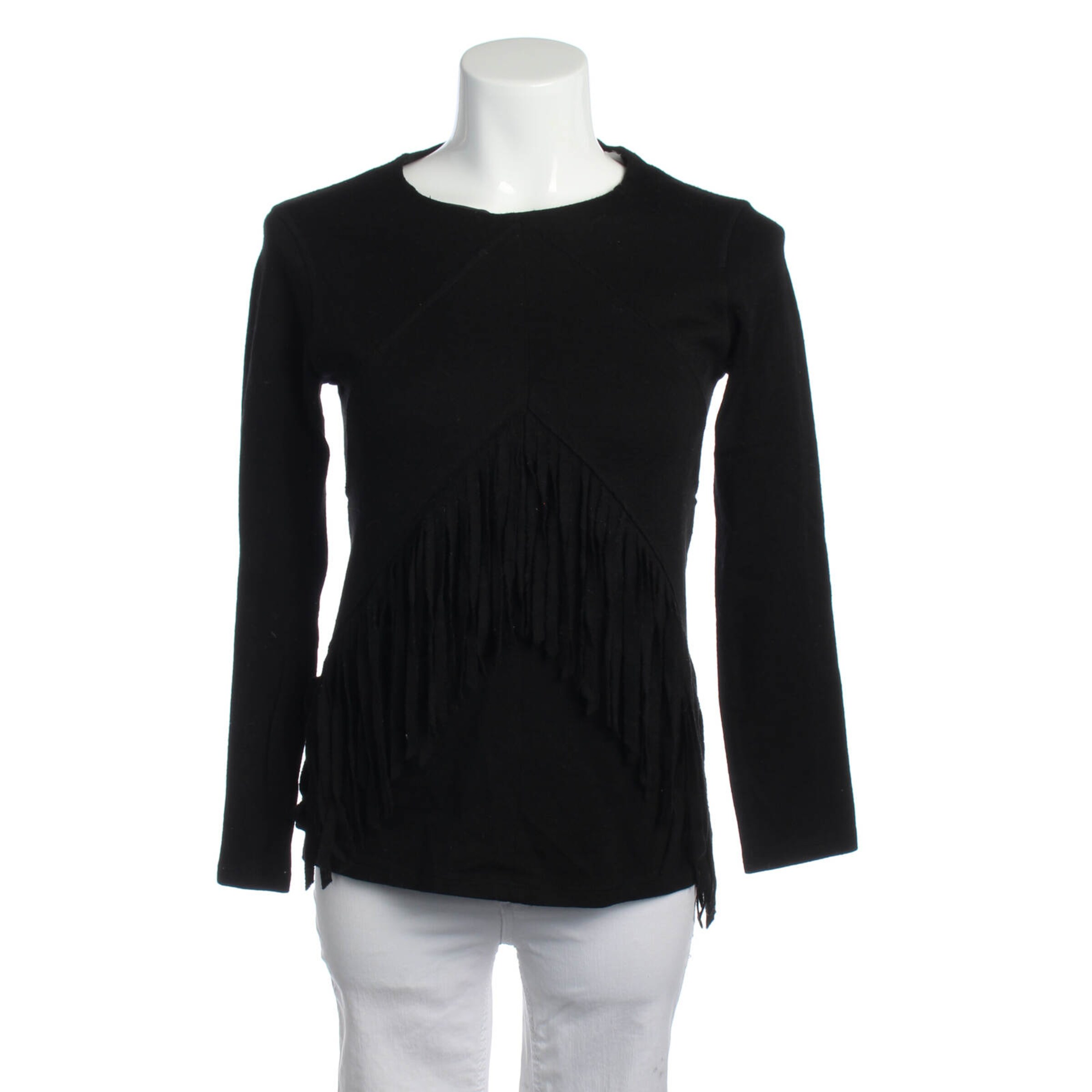 Sandro Bluse / Tunika XS in Schwarz: Vorderseite