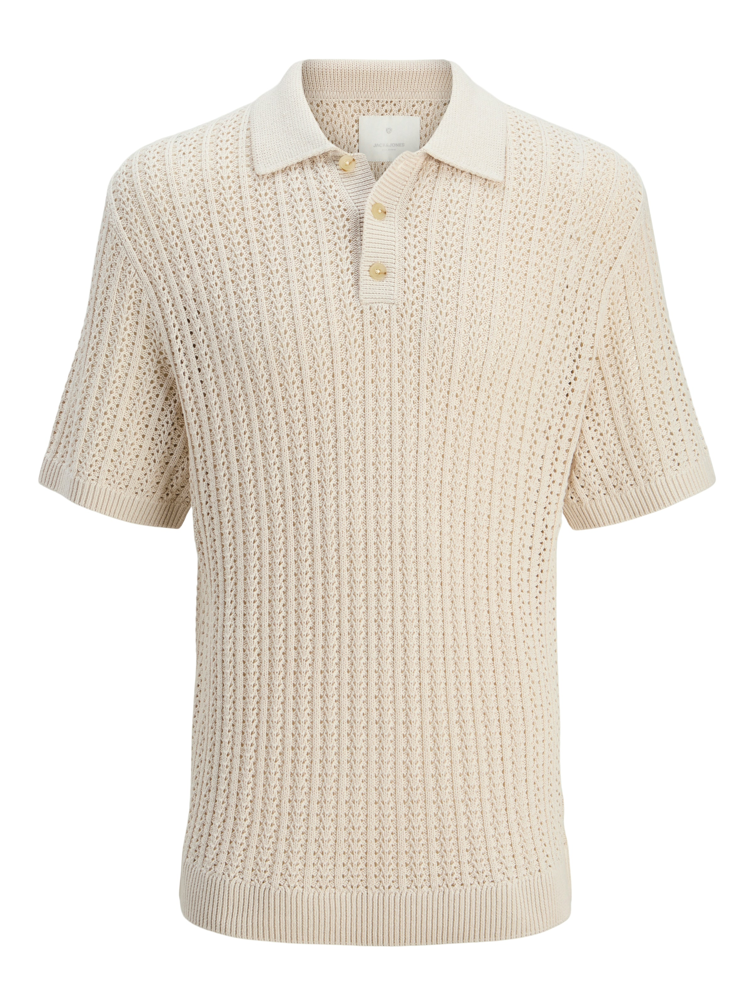 JACK & JONES Sweater 'JPRJoel' in Beige: front