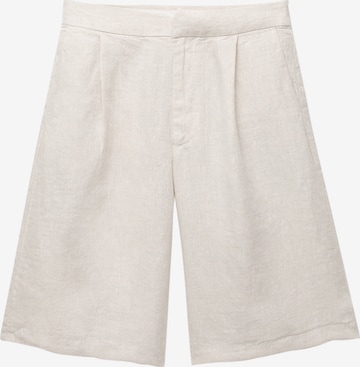 Pull&Bear Wide Leg Laskoshousut värissä valkoinen: etupuoli