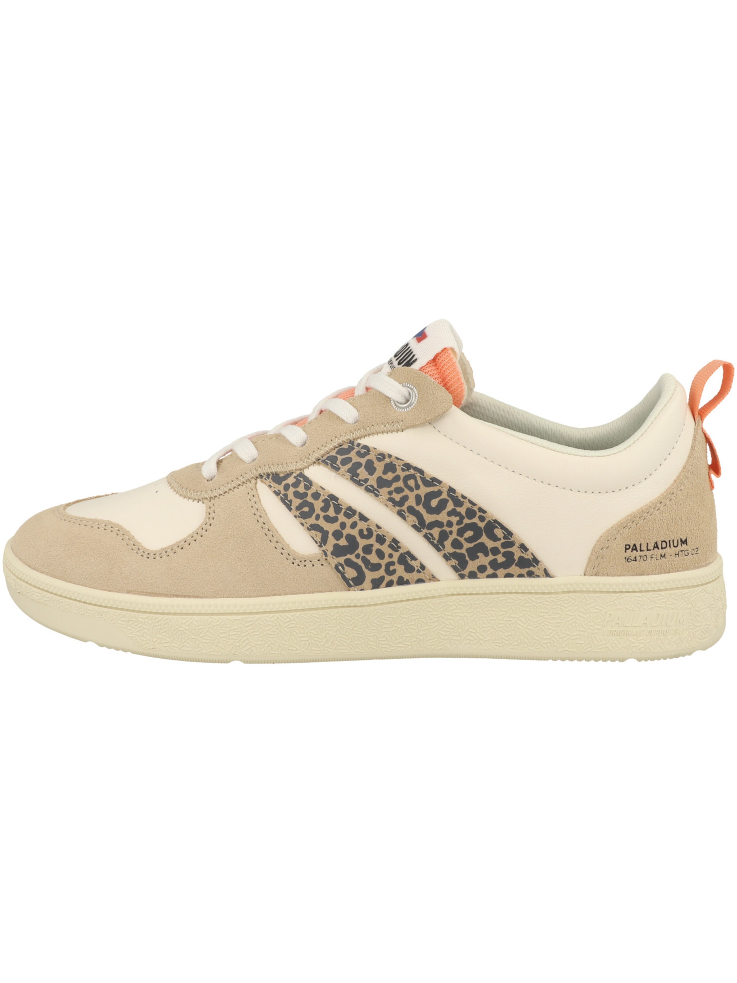 Palladium Platform trainers in Beige: front