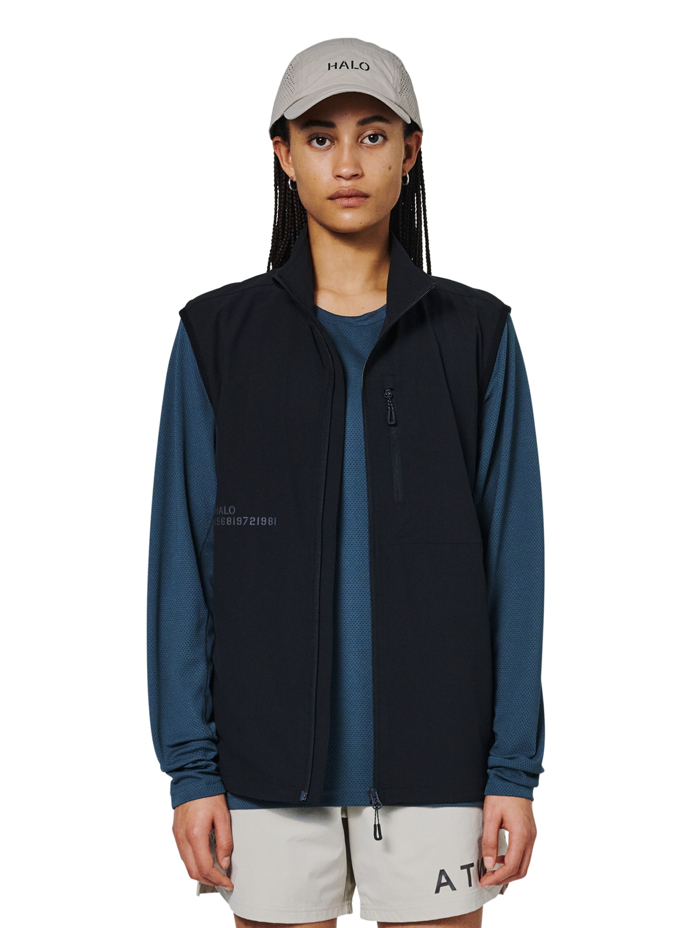 HALO Bodywarmer in Zwart: voorkant