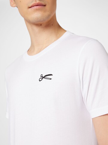 DENHAM T-Shirt 'SCISSOR' in Weiß