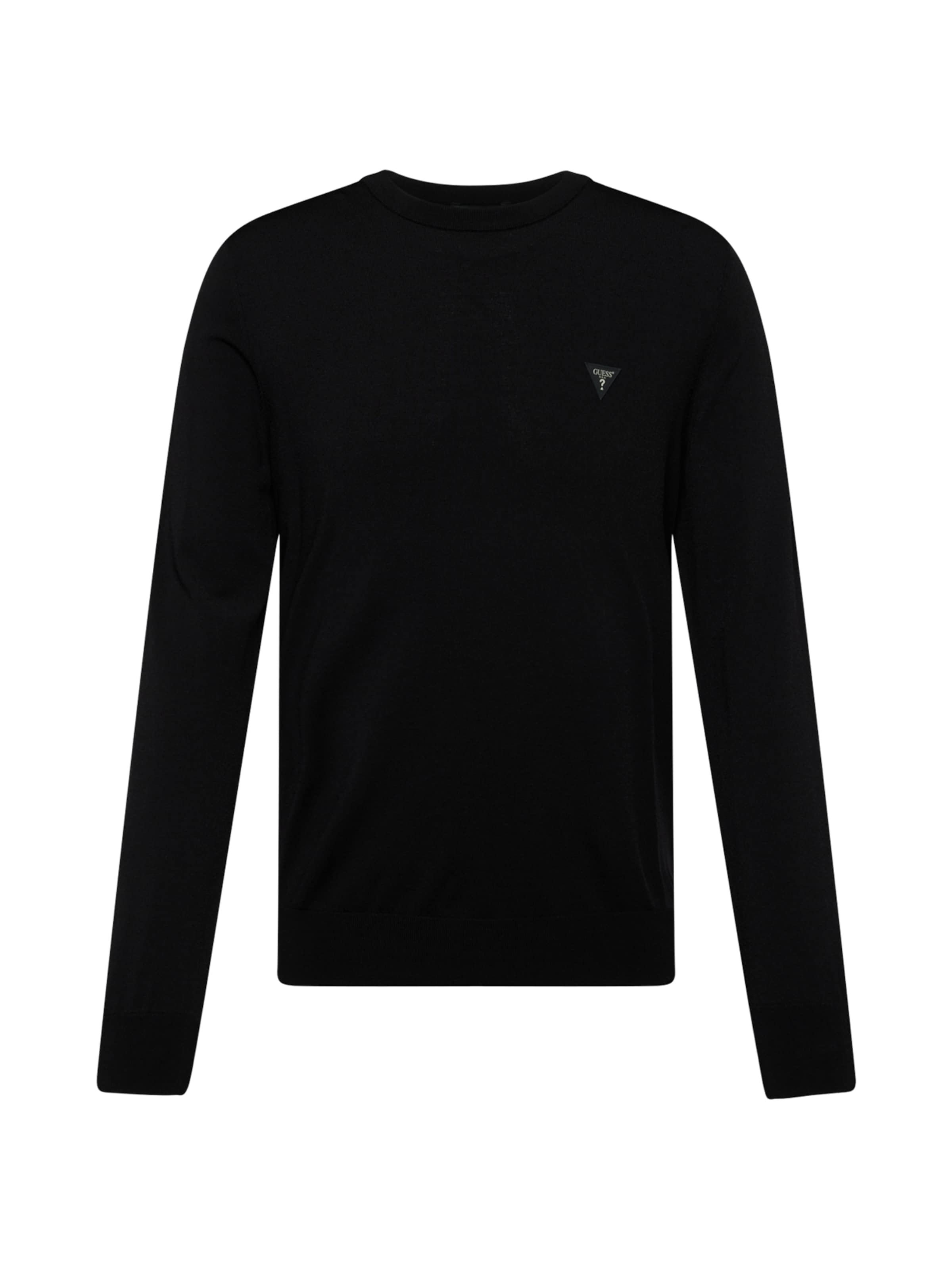 GUESS Trui 'Dane Tech' in Zwart: voorkant