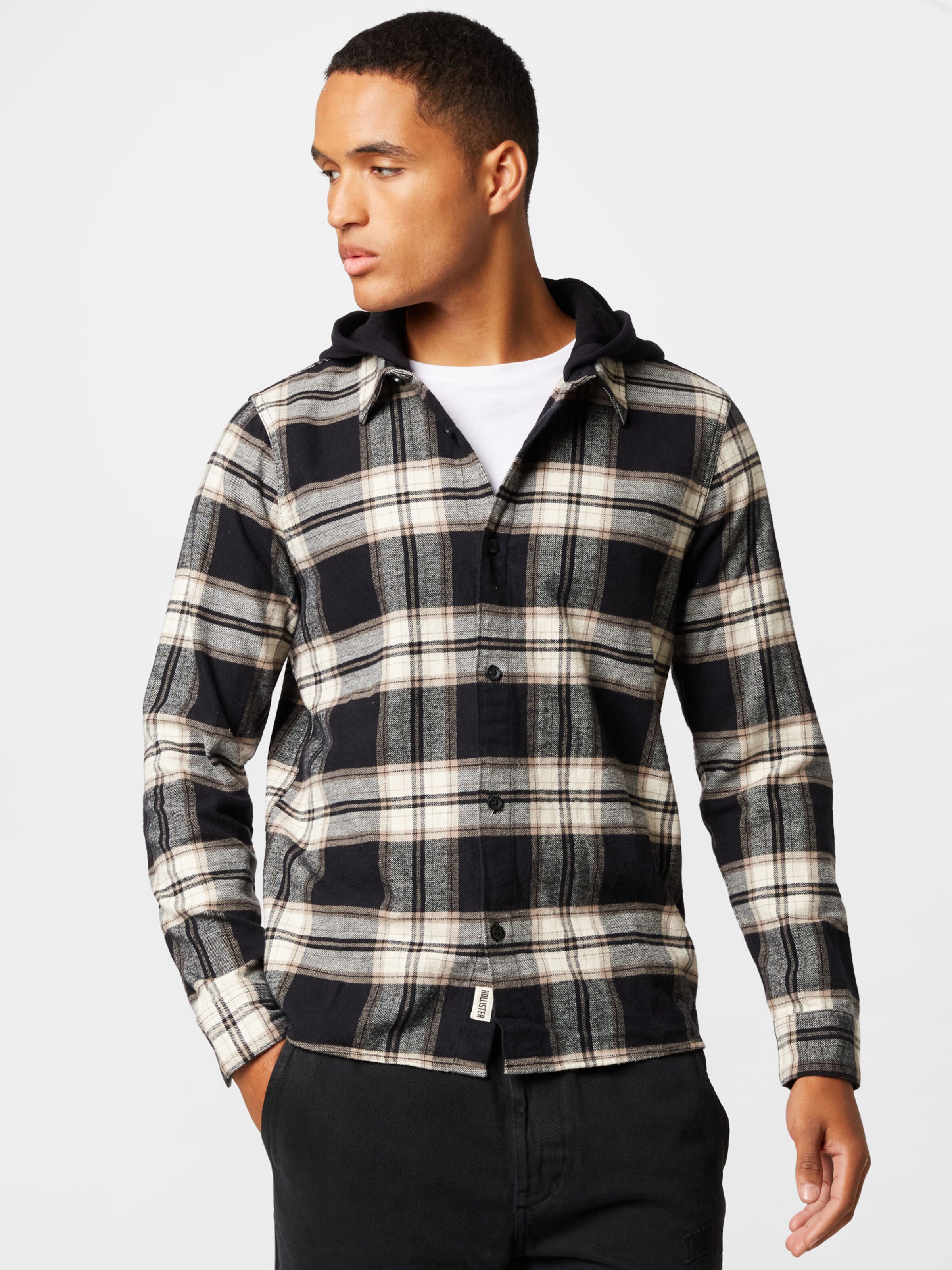 HOLLISTER Regular fit Overhemd in Zwart ABOUT YOU