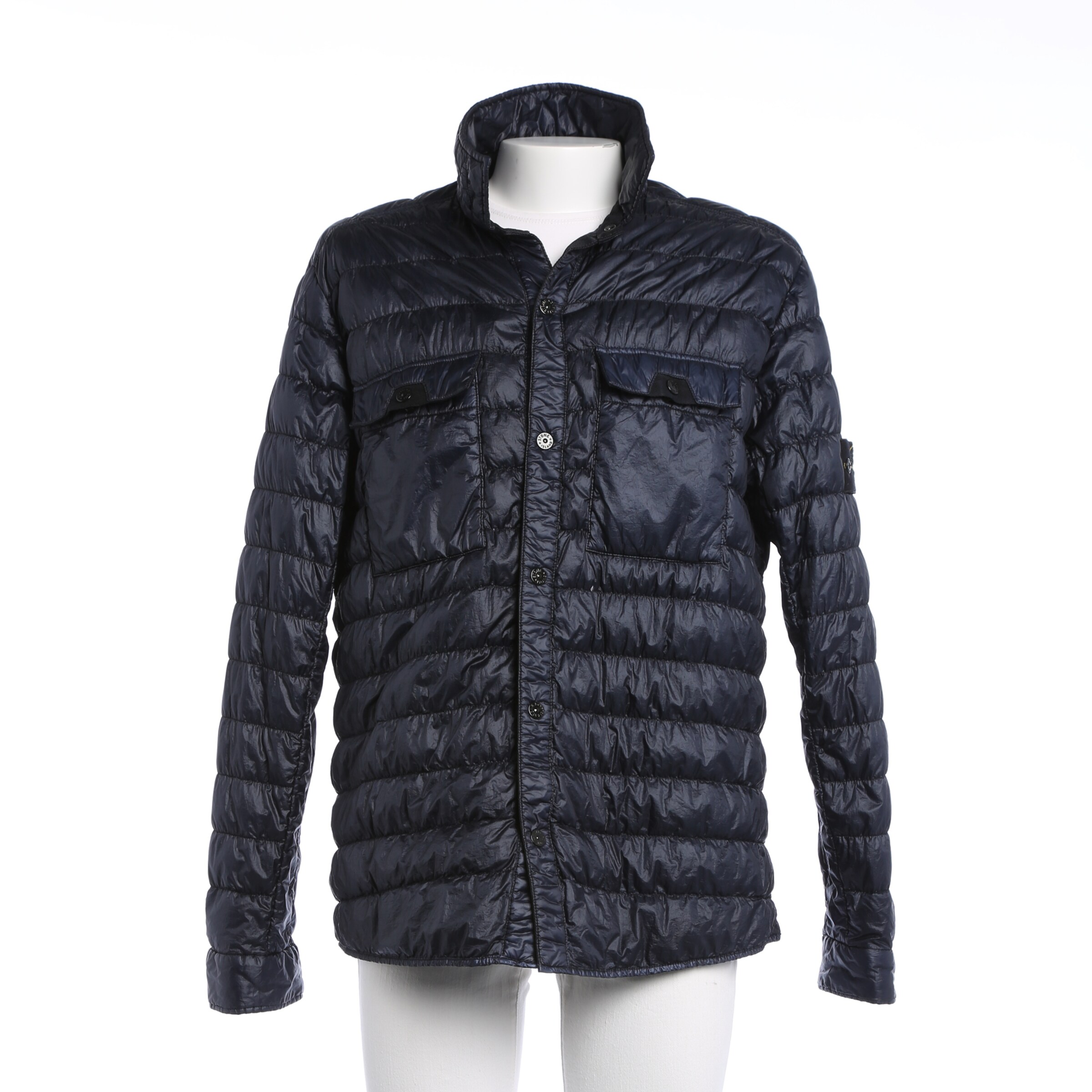 Stone Island Jacket & Coat in XXL in Black: front