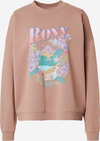 ROXYSweater majica 'LINEUP' - smeđa boja: prednji dio