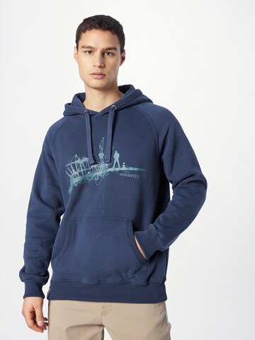 Derbe Sweatshirt in Blau: Vorderseite