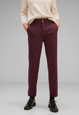 STREET ONE Regular Chino Pants in Red: front