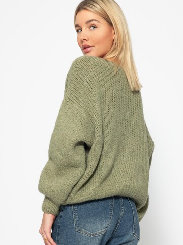 SASSYCLASSY Oversizepullover in Grün