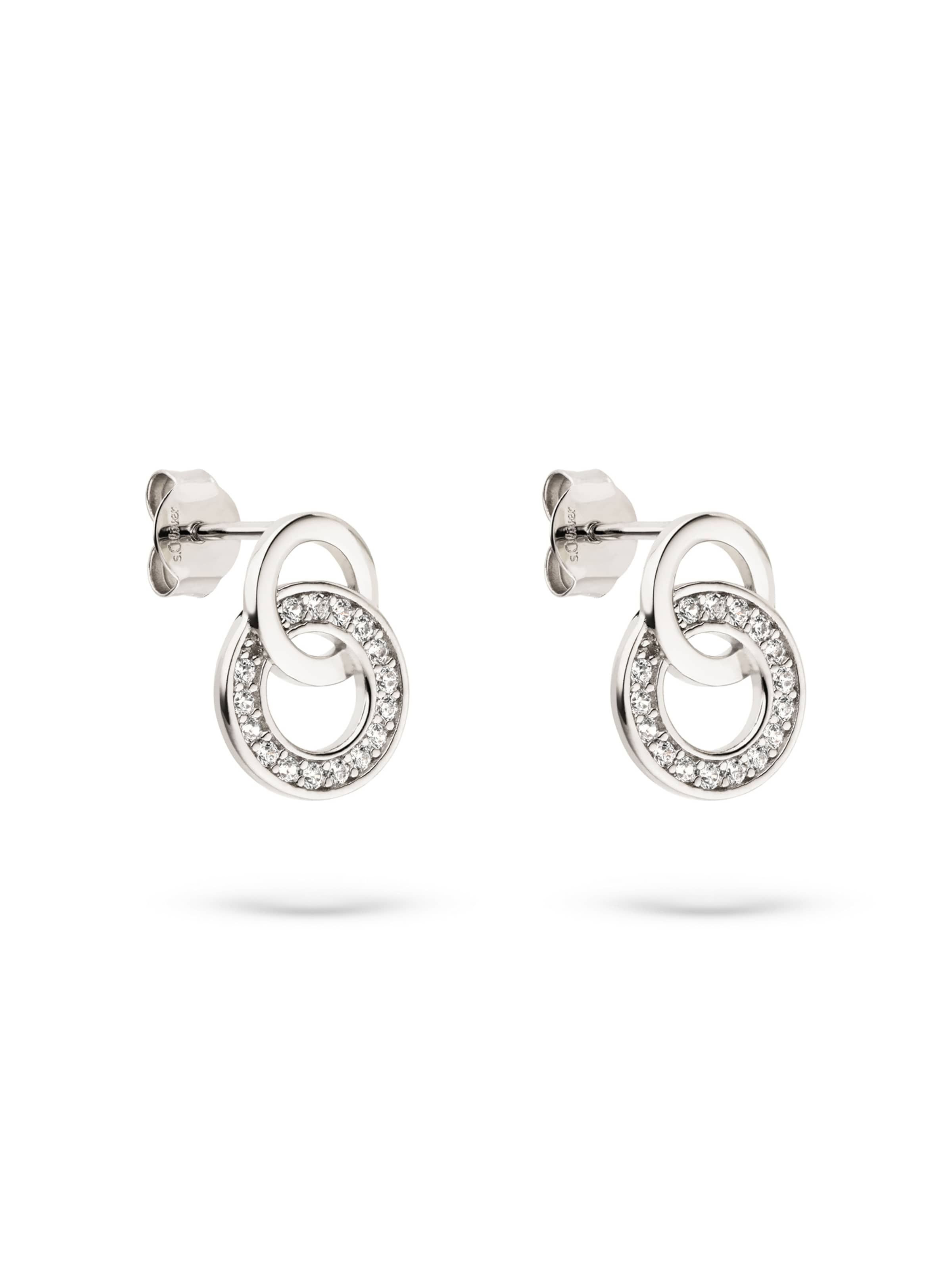 s.Oliver Earrings in Silver: front