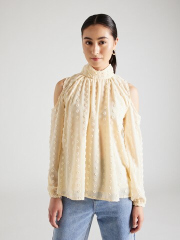 Dorothy Perkins - Blusa 'Dobby' em bege: frente