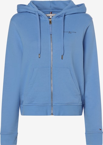 TOMMY HILFIGER Zip-Up Hoodie in Blue: front