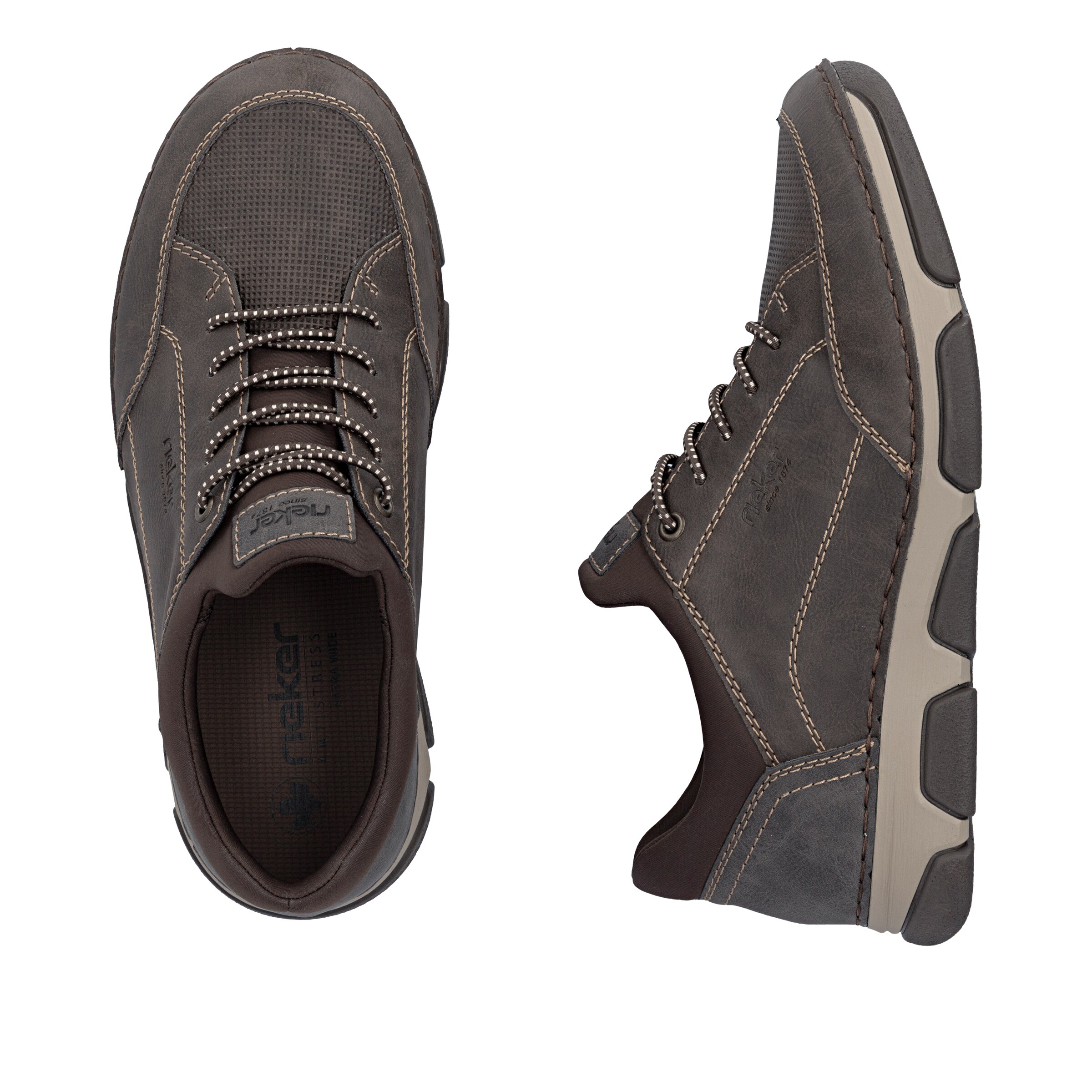 Baskets basses Rieker en marron