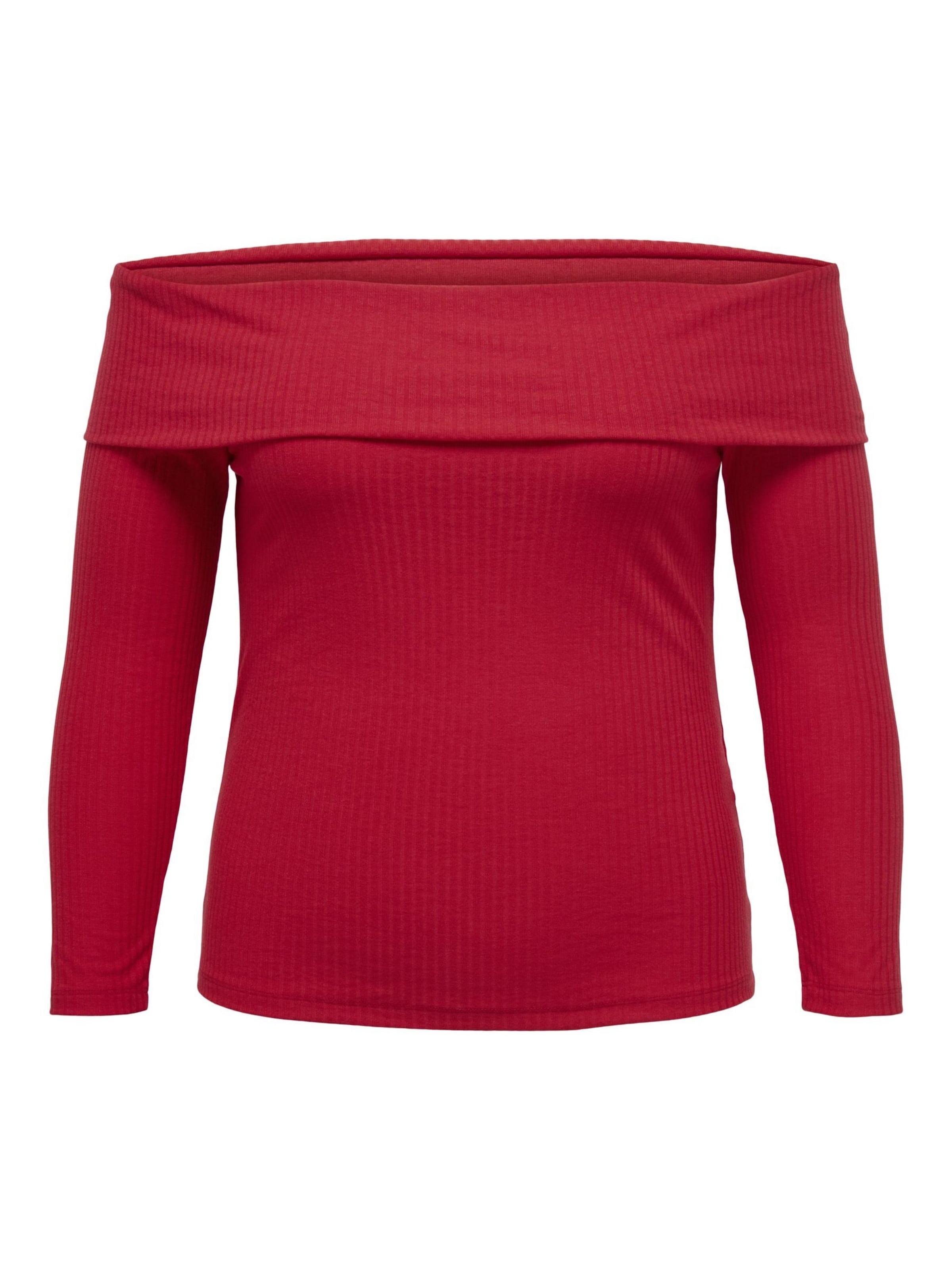 Maglietta 'EVELYN' di ONLY Carmakoma in rosso: frontale