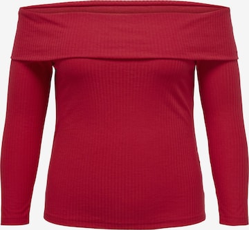 Maglietta 'EVELYN' di ONLY Carmakoma in rosso: frontale