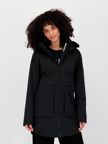 Alife and Kickin Between-Seasons Coat 'NoelieAK A' in Black: front