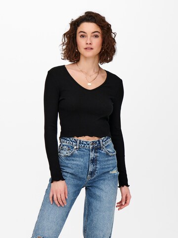 ONLY - Camiseta 'Oda' en negro: frente