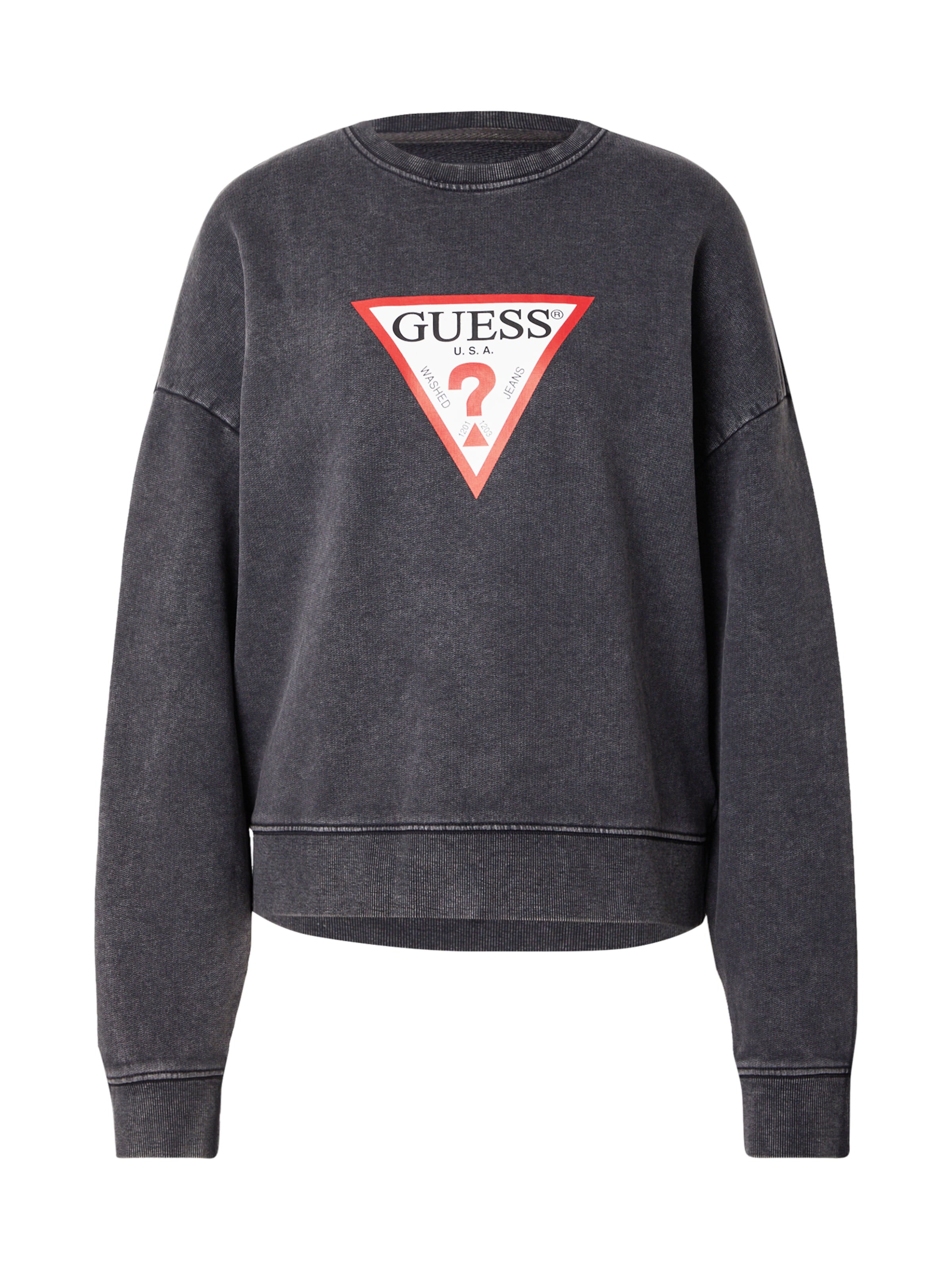 Bluză de molton de la GUESS JEANS pe gri: față