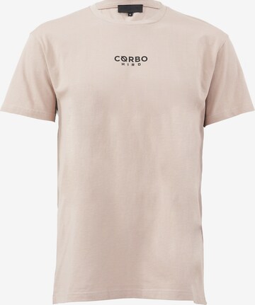 Cørbo Hiro Shirt 'Shibuya' in Beige: voorkant